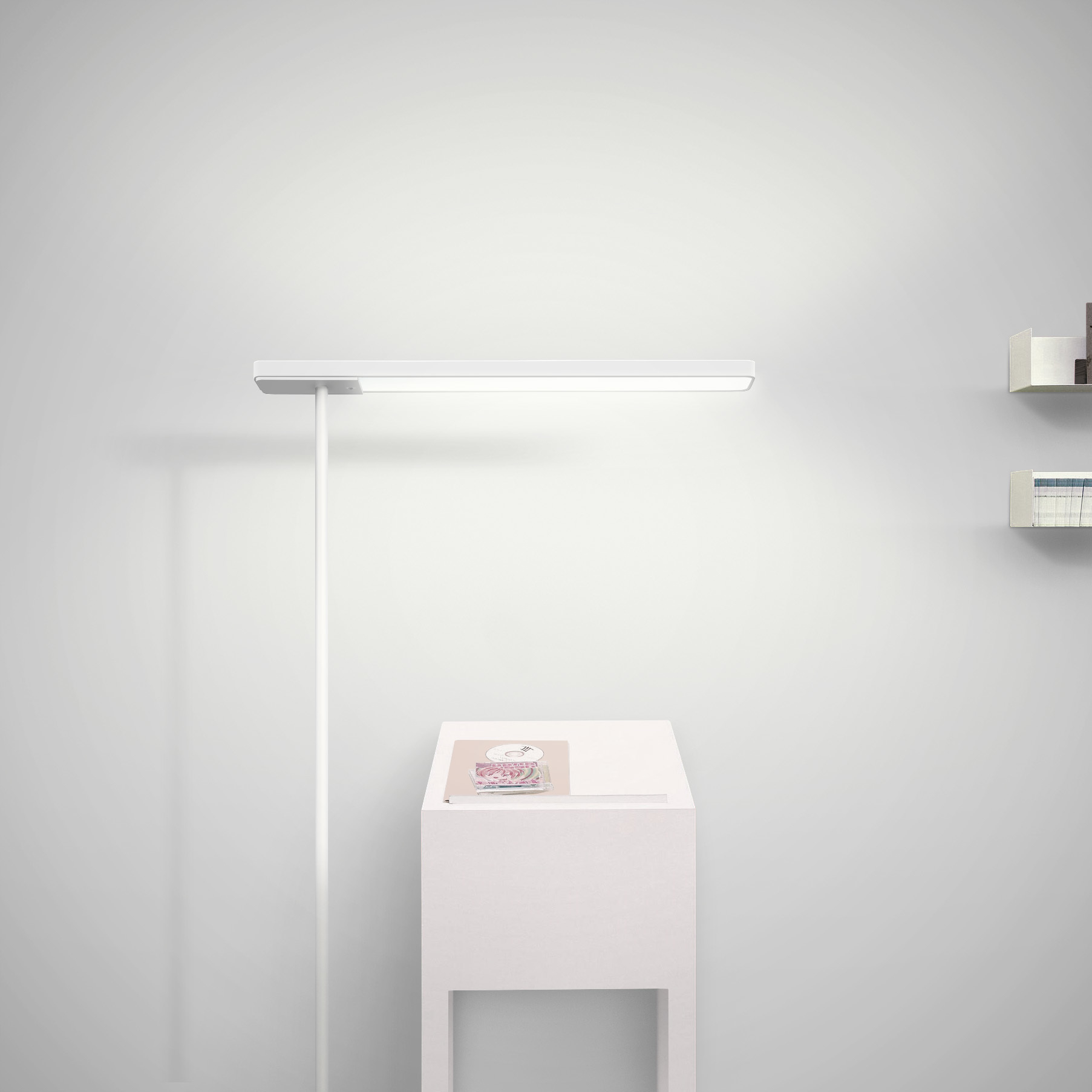 Slice² Floor Stehleuchte Serien Lighting weiß / integriert