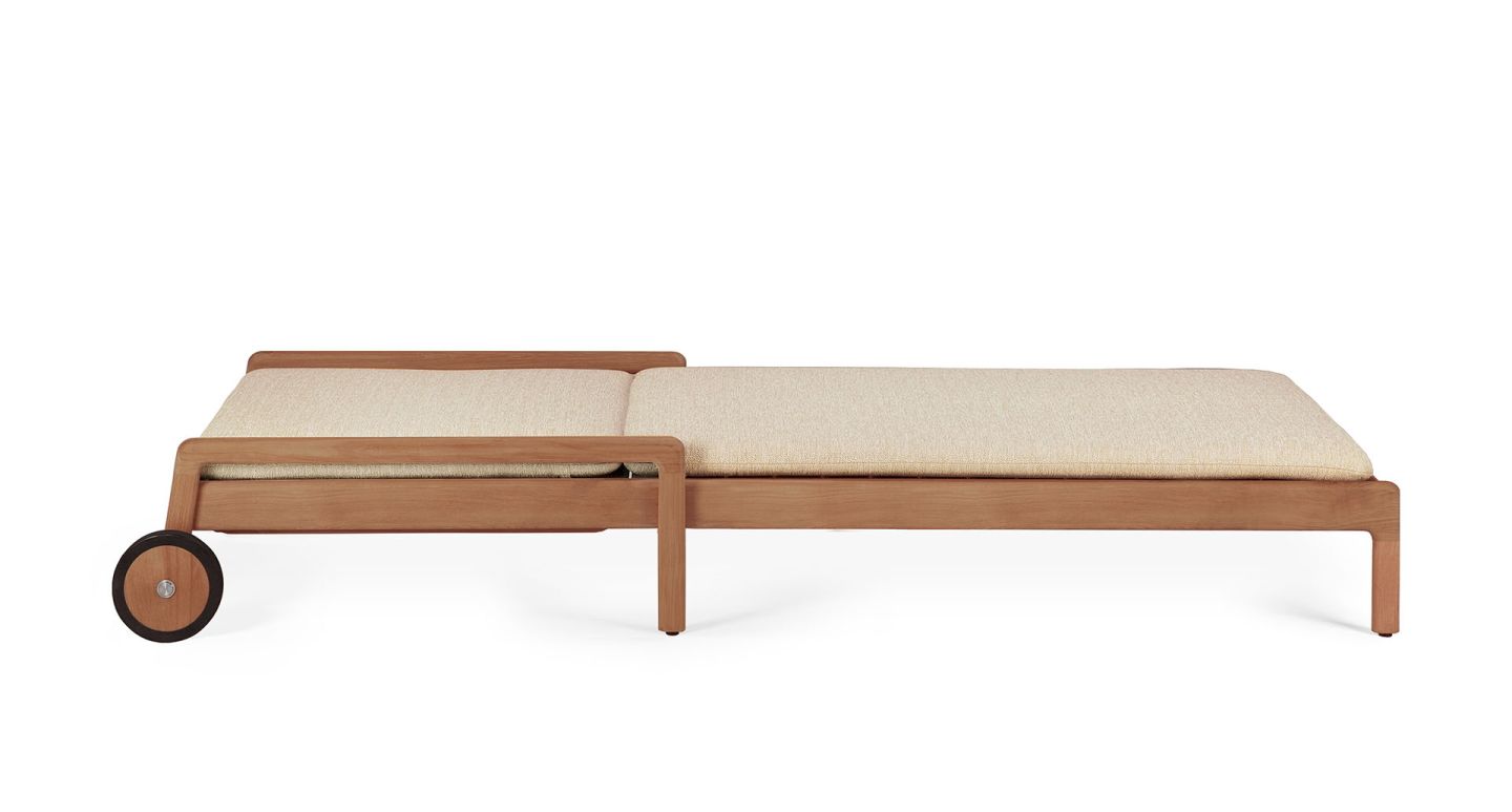 Jack Outdoor verstellbare Liege Teak Ethnicraft Natural