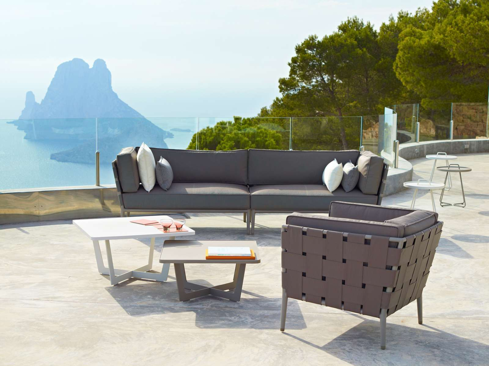 Conic Outdoor 2-Sitzer Modulsofa rechts Cane-Line