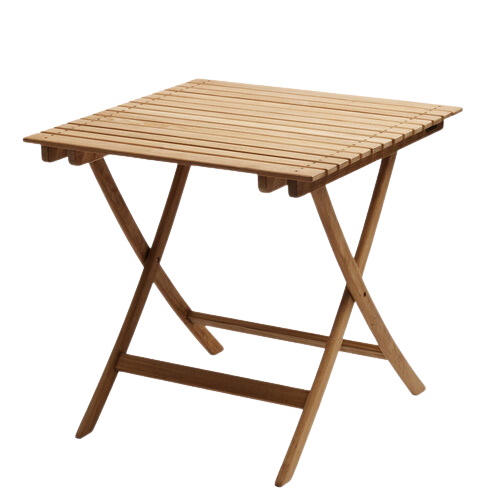 Quadratischer Selandia Beistelltisch von Skagerak by Fritz Hansen für den Außenbereich, aus Teakholz gefertigt.