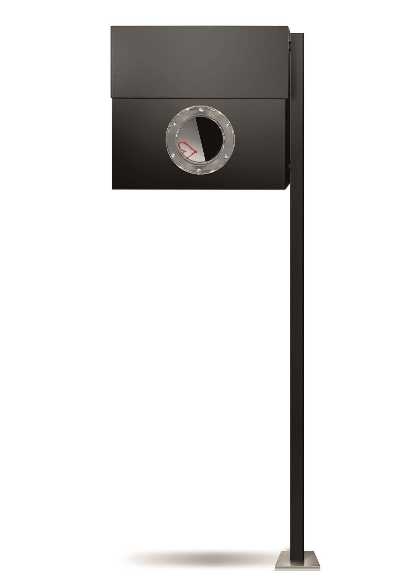 Stahl, schwarz pulverbeschichtet  inkl. Bodenständer/Pfosten