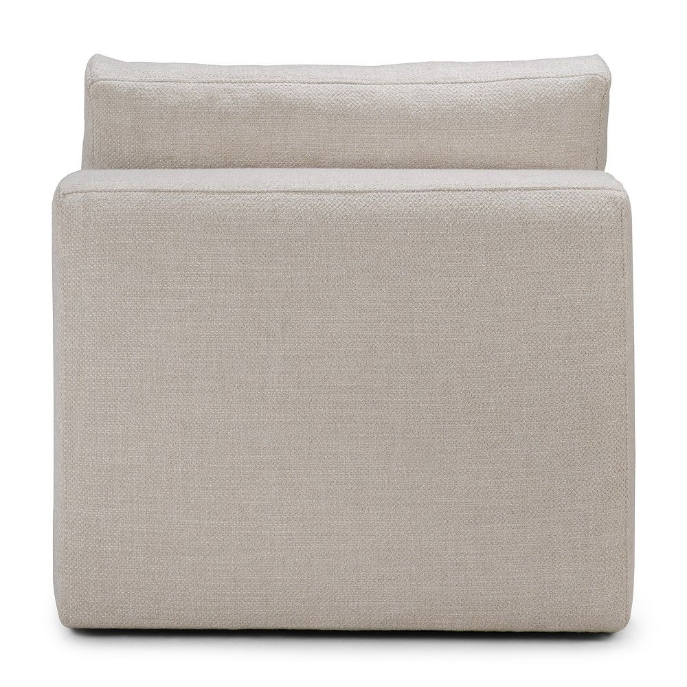 Mellow Sofa 1-Sitzer in Ivory Stoff von Ethnicraft, modernes Einzelsofa für Wohnzimmer.