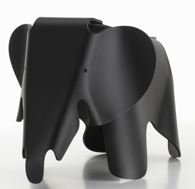 Eames Elephant Hocker RE Vitra Tiefschwarz