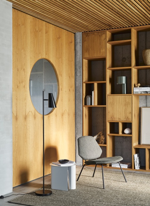 Detailaufnahme des Rombo Rug Teppichs in Weiß/Grau, ein moderner Teppich für stilvolles Wohnen.