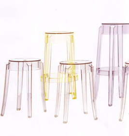 Charles Ghost Hocker 2-er Set Kartell