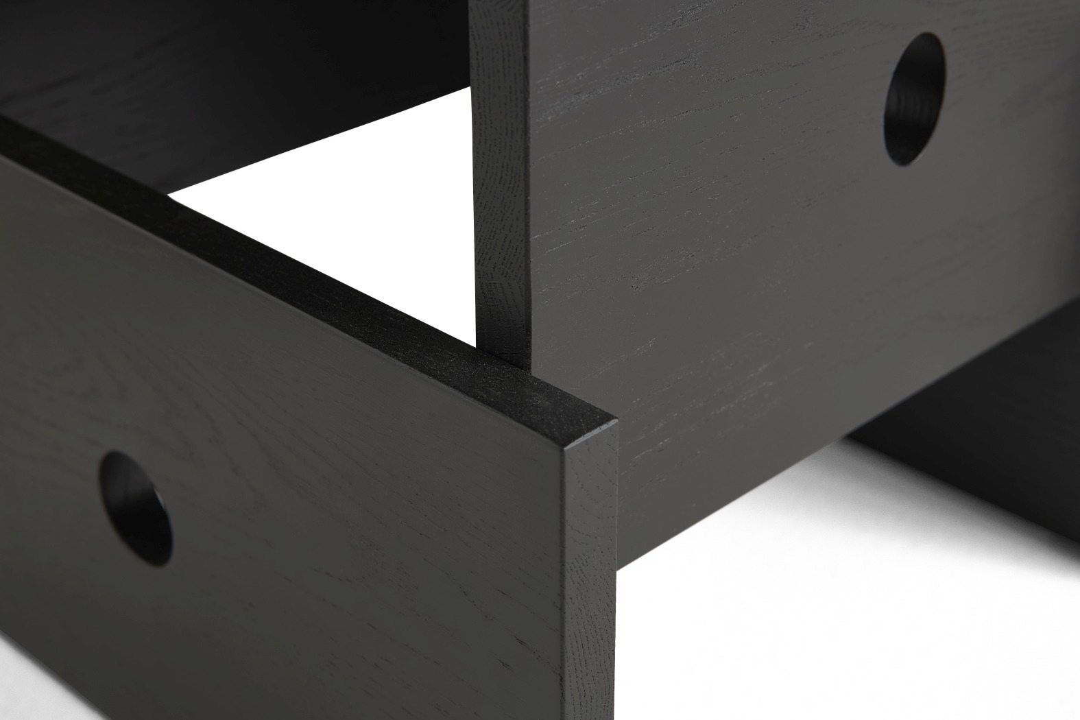 Wood Box Coffee Table Couchtisch Hay Eiche schwarz wasserbasierter lack