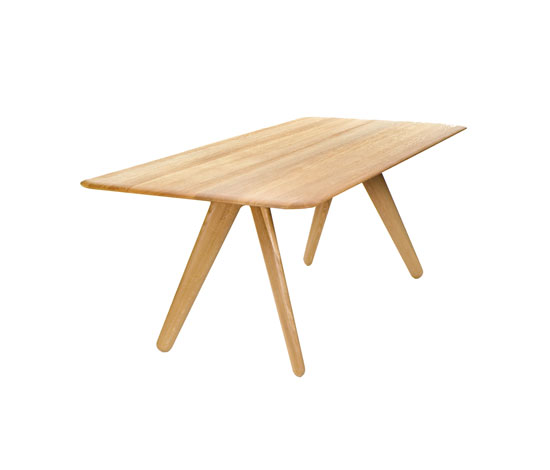 Tom Dixon Slab Esstisch aus Eiche, moderner Holztisch für Esszimmer und Küche.