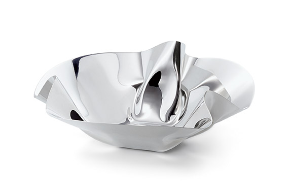 Silberne Margarethe Schale von Philippi, ein dekoratives Einzelstück für Obst oder als Deko.