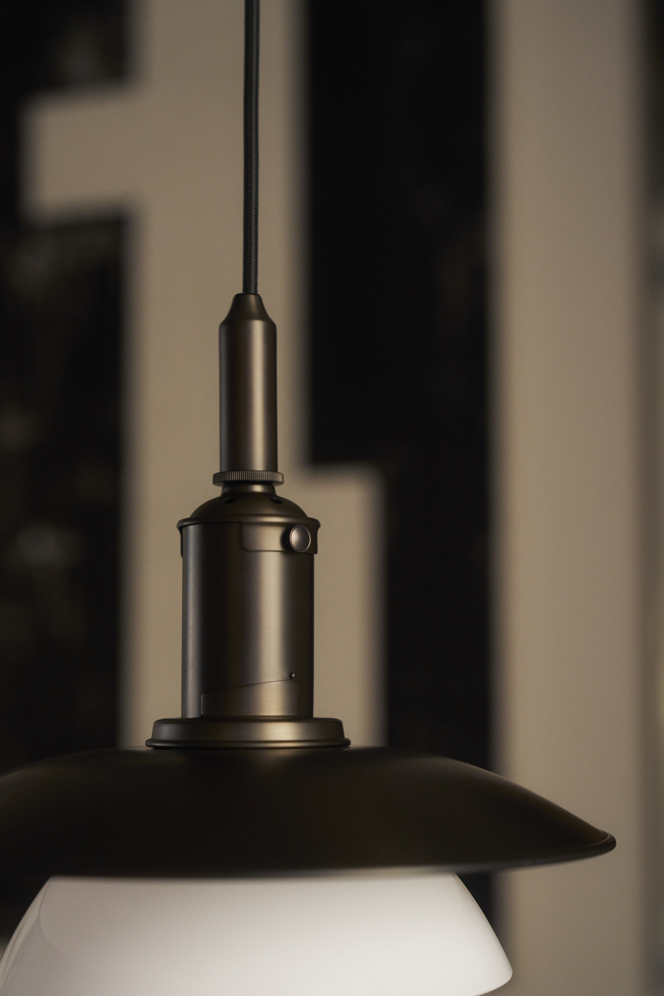 PH 3/3 Aged Brass Opal Pendelleuchte Louis Poulsen