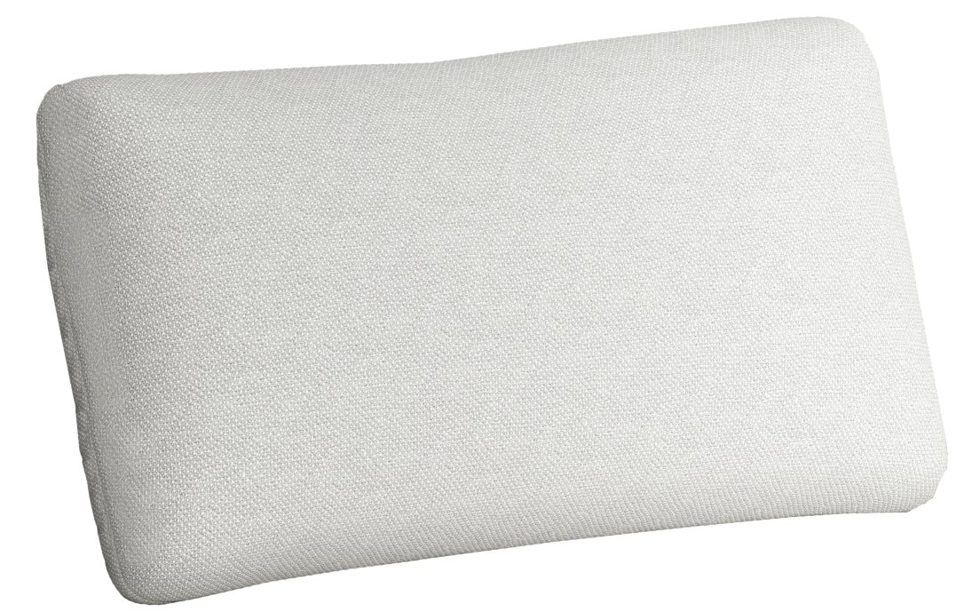 Weißes Serena Cushion Kissen von Novoform, rechteckig, für Sofa, Bett oder Sessel. Dekokissen für Wohnzimmer.