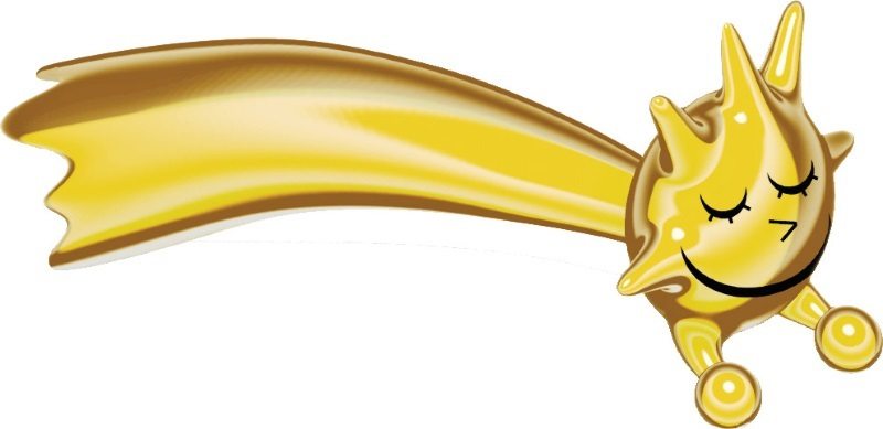 Goldene Alessi Stella Stellina Porzellanfigur für die Weihnachtskrippe, handbemalt und detailreich.