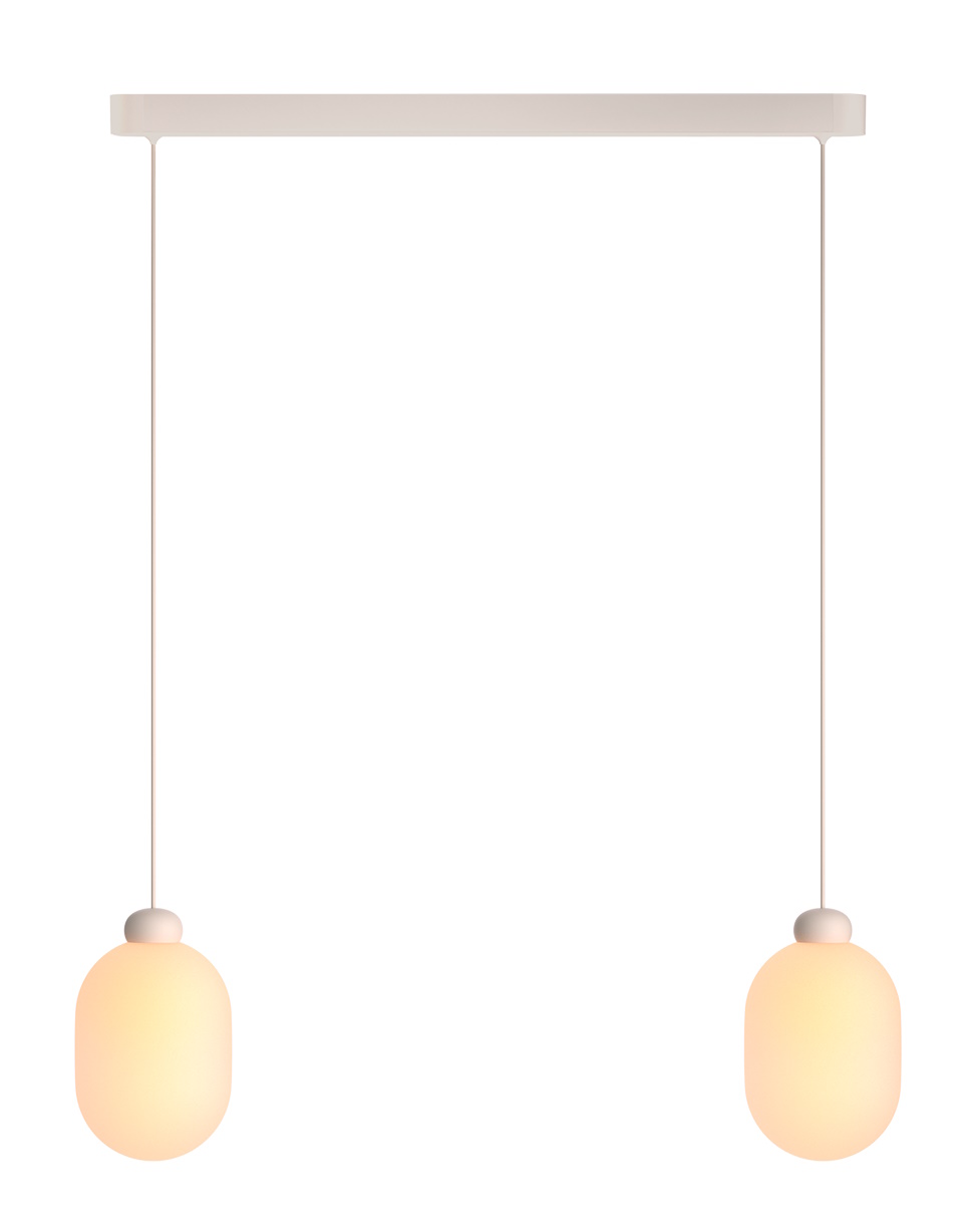 Sun Duo Pendelleuchte Grau