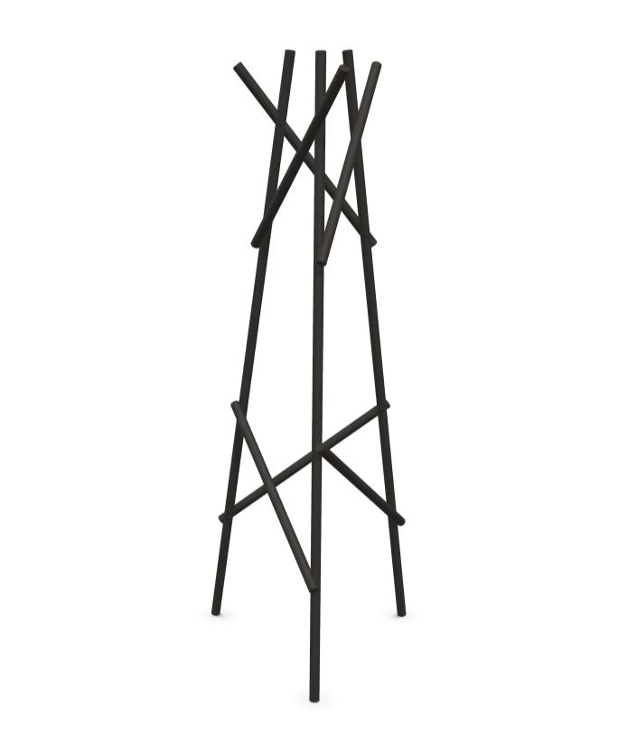 Schwarzer Kendo Garderobeständer von Cascando mit modernem Design für Flur und Büro.