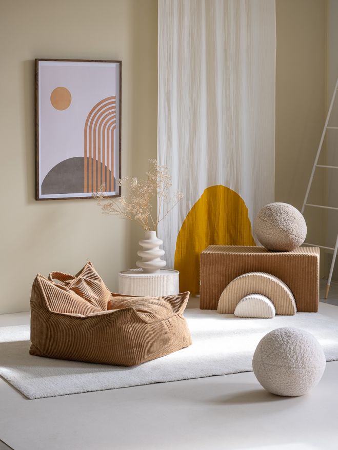 Kindersitzsack Sessel Breitcord Toffee Wigiwama