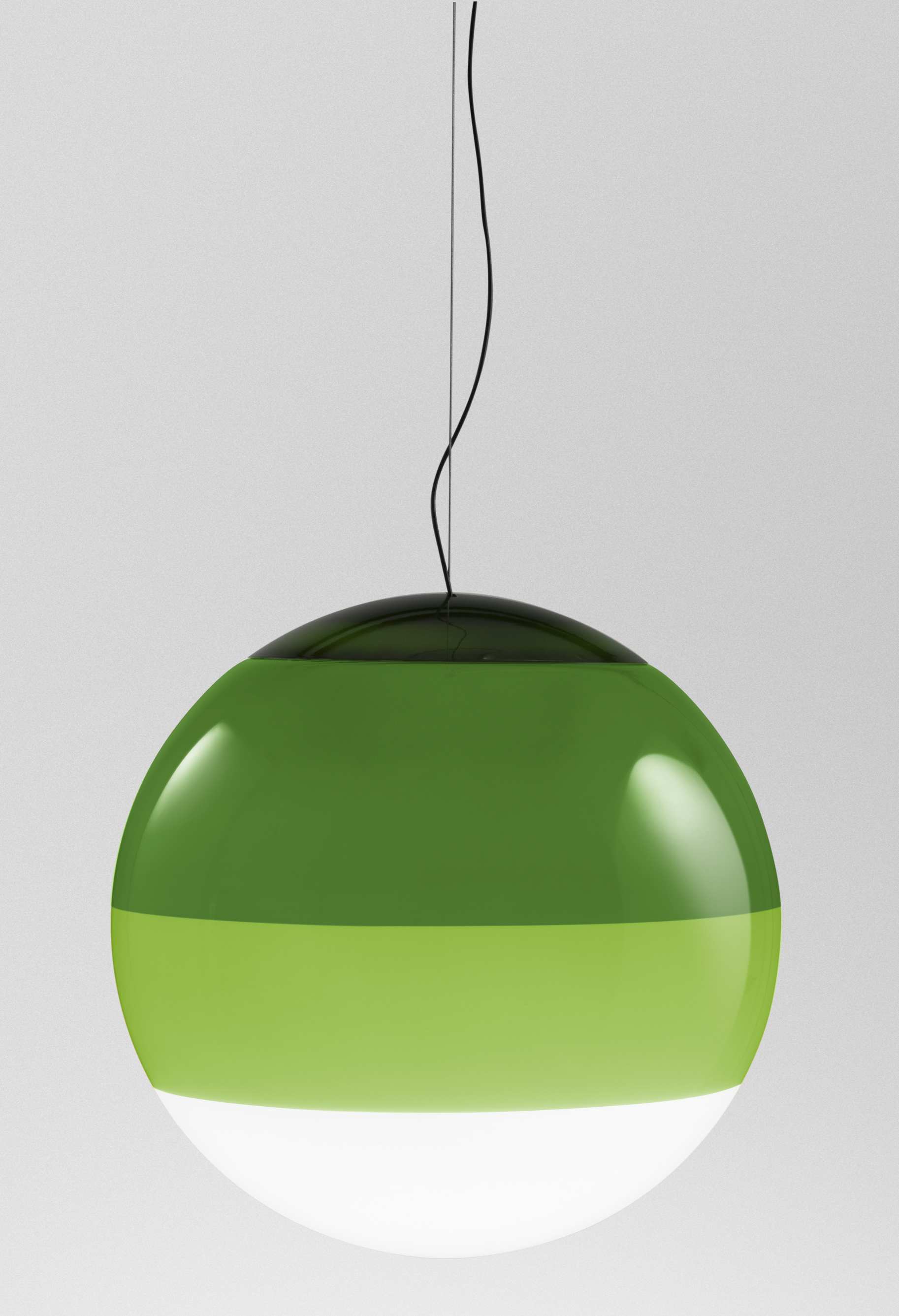 Grüne Dipping Light Pendelleuchte von Marset, modernes Design mit sanftem Licht.