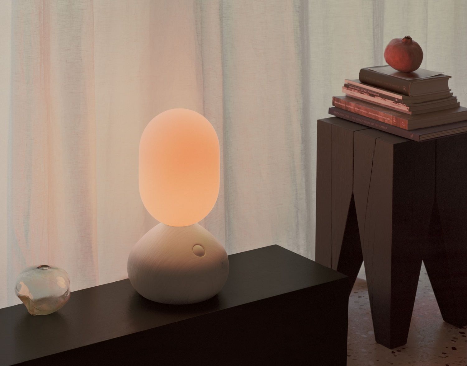 Sun Home Lichtskulptur / Tischleuchte Grau