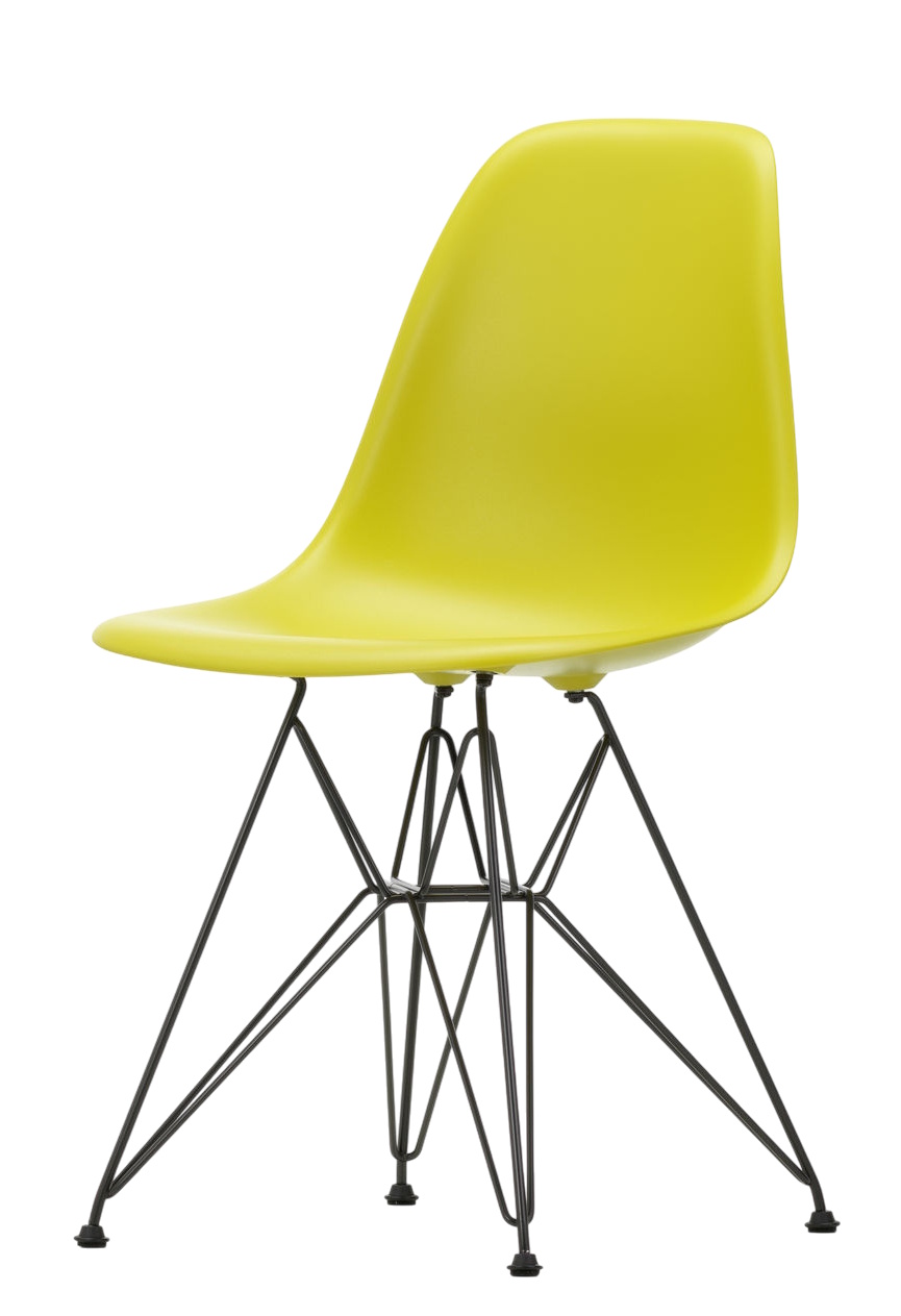 Eames Plastic Side Chair DSR Stuhl SENF / GESTELL SCHWARZ Vitra EINZELSTÜCK