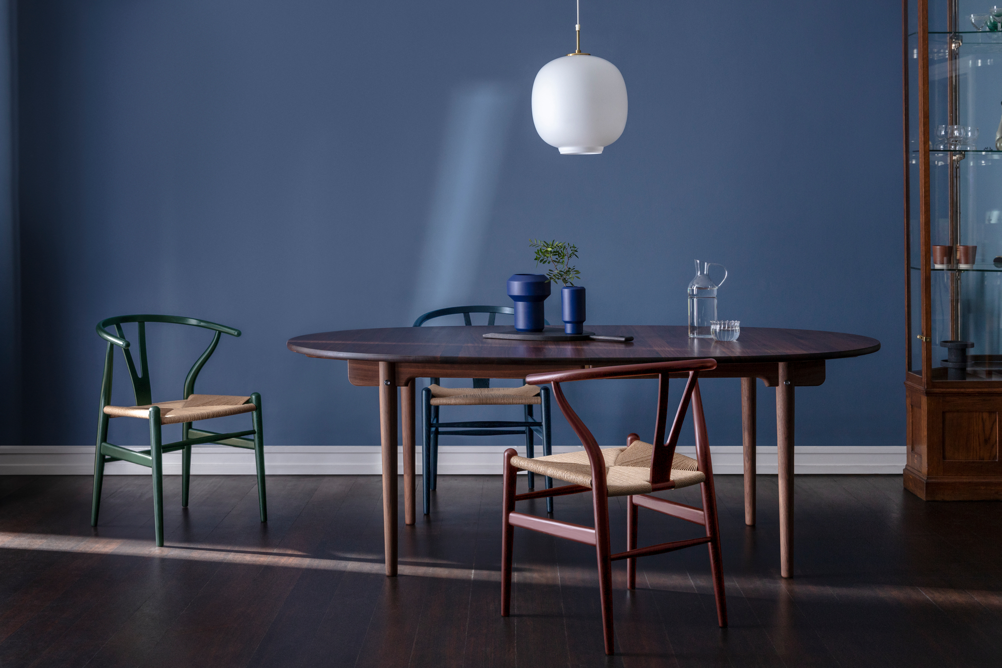 CH24 Wishbone Chair Russet & Blues oder Harmony Stuhl Carl Hansen & Søn - LIMITED EDITION