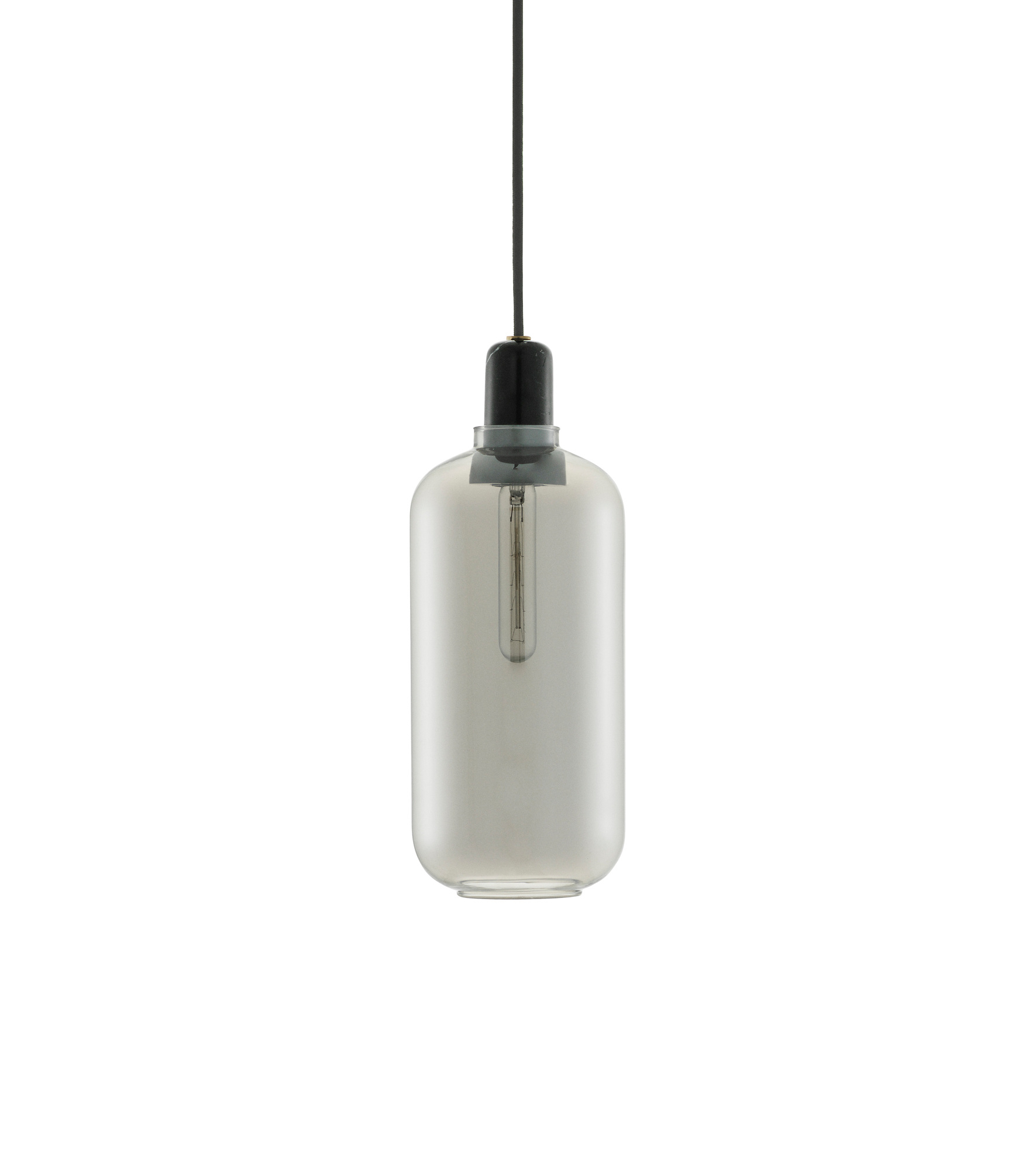 Amp Lamp Hängeleuchte Normann Copenhagen Smoke/Black Ø 14 cm
