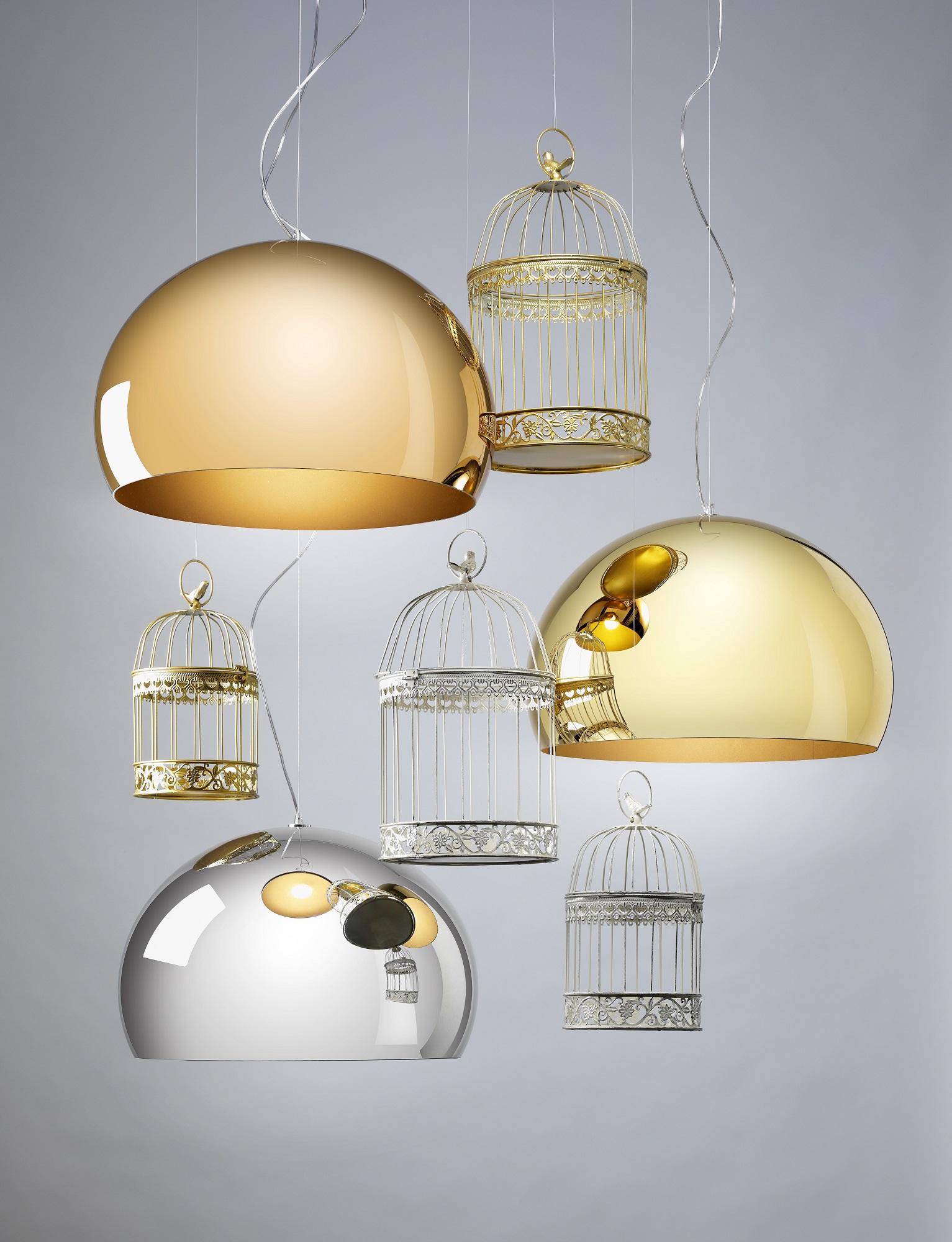 Fly FL/Y Pendelleuchte Metallic Kartell-kupfer