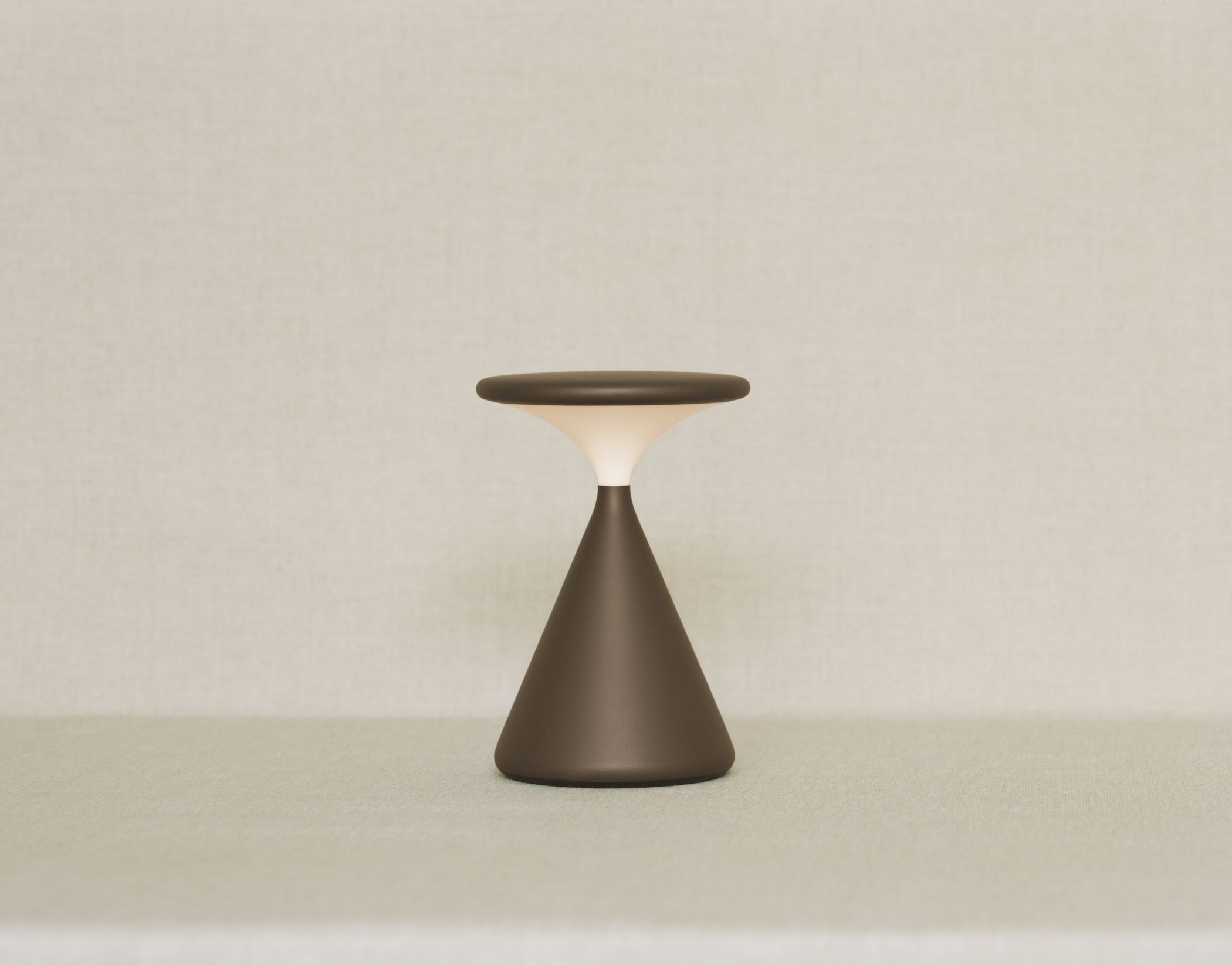 Salt Akkuleuchte / Tischleuchte Chocolate Grau