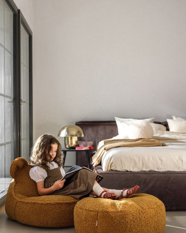 Teddy Kindersitzsack Teddystoff Ahorn Wigiwama