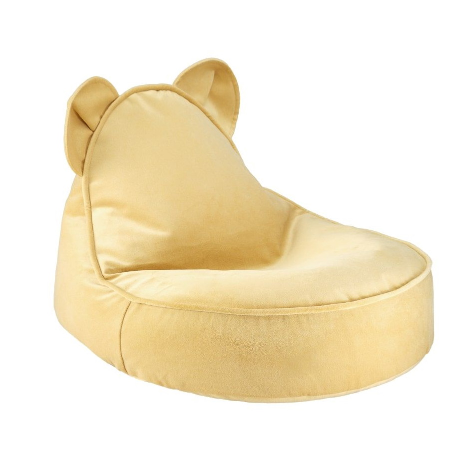 Teddy Kindersitzsack Samt salziges Karamell Wigiwama