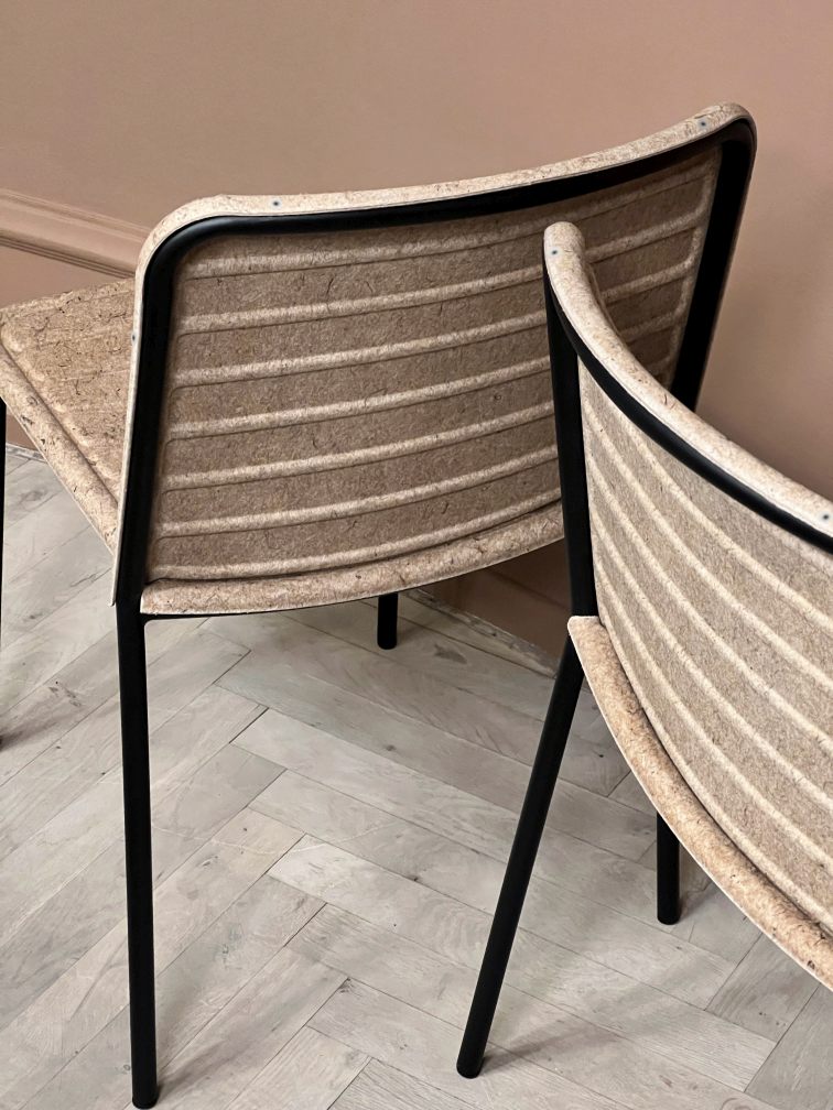 Flax Stacker Chair Stuhl Please wait to be seated 