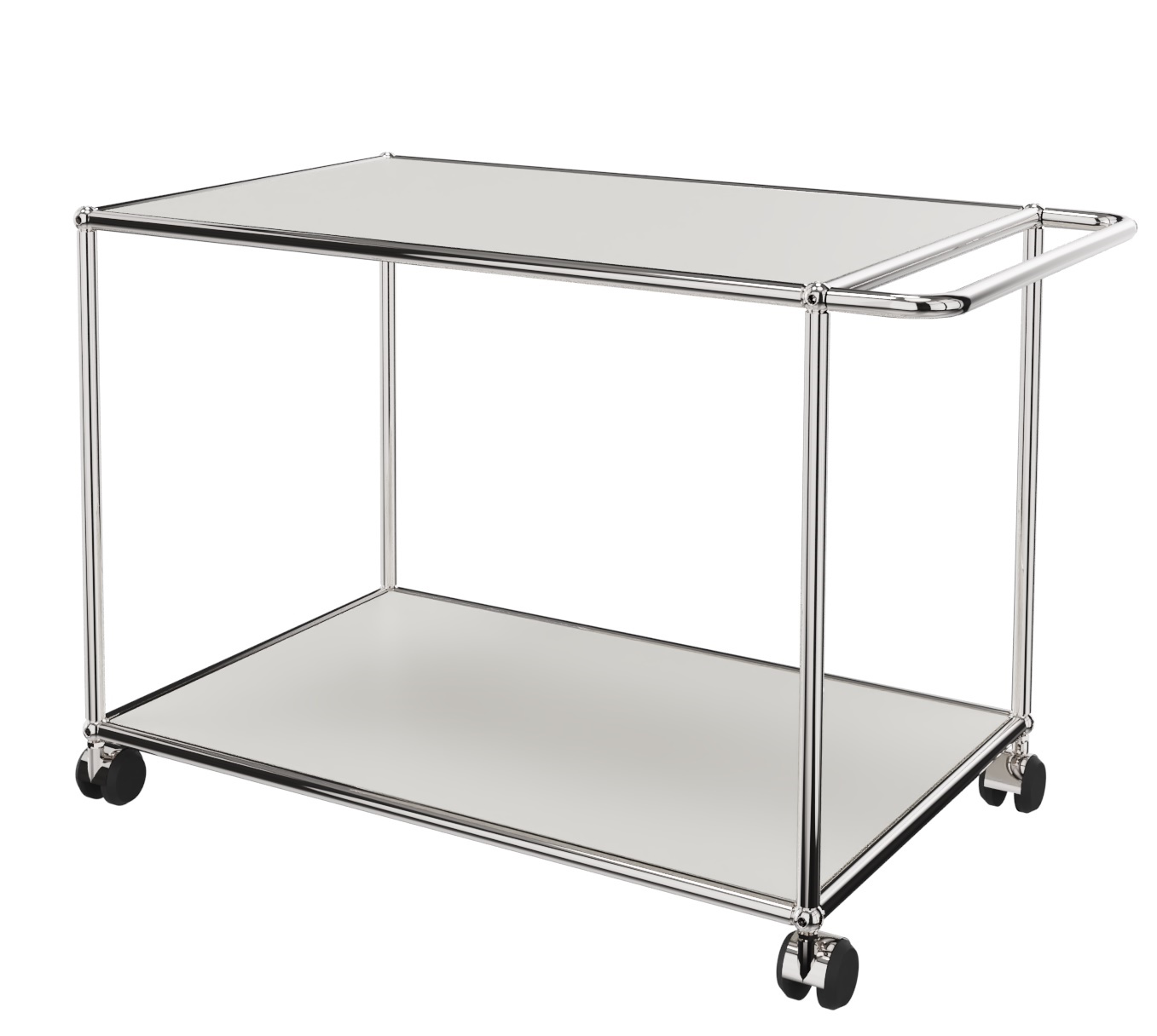 USM Haller Servierwagen mit Rollen weiß