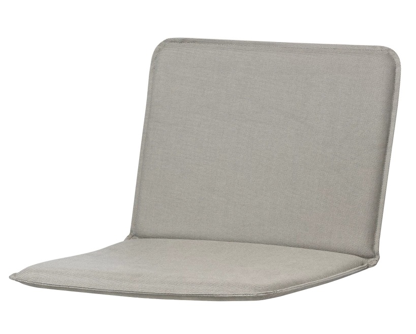 Graue Sitzauflage für Blomus Yua Stuhl oder Armlehnenstuhl, ideal für den Outdoor-Bereich.