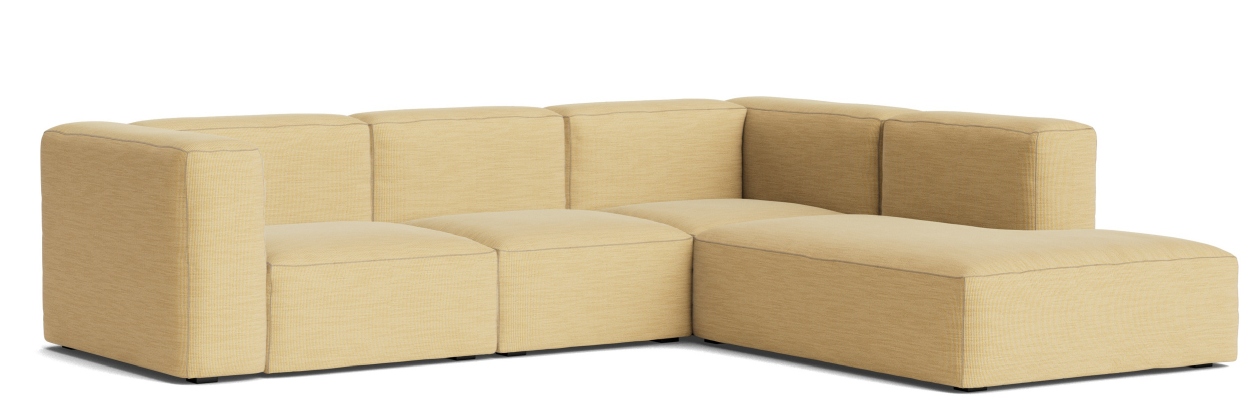 Mags Soft Sofa Corner Combination 2 Armlehne rechts Hay Stoff Yuma 833 mit Beige Stich