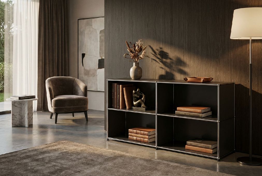 USM Haller Sideboard M67 offen mit vier Fächern QUICK SHIP
