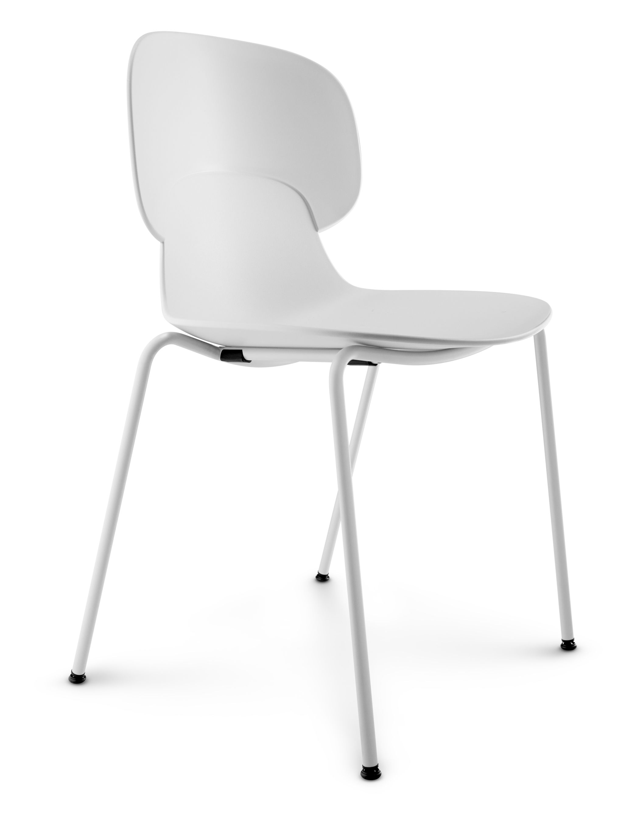 Grauer Combo Stuhl von Eva Solo, ungepolstert, mit minimalistischem Design und Stahlbeinen.