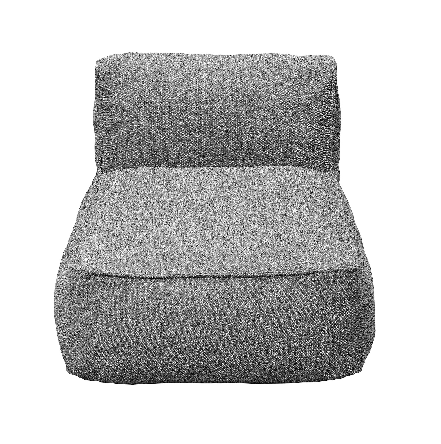 Graues Grow Chaiselongue Modul von Blomus für den Außenbereich, bequeme Outdoor Sitzgelegenheit.