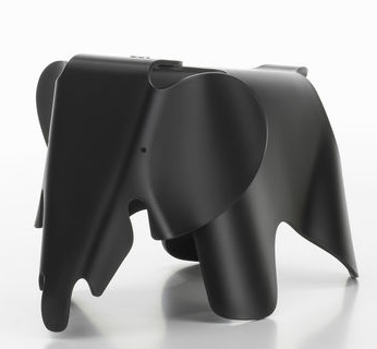 Eames Elephant Small klein RE Vitra Tiefschwarz