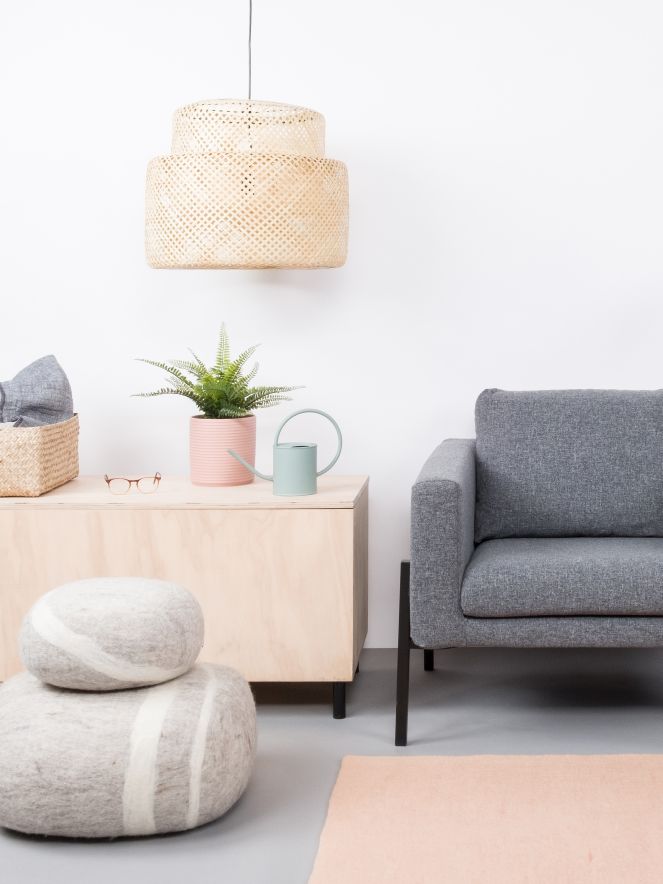 Mono Rechteckig Filzteppich 160 x 230 cm myfelt  Merle (Rosa)