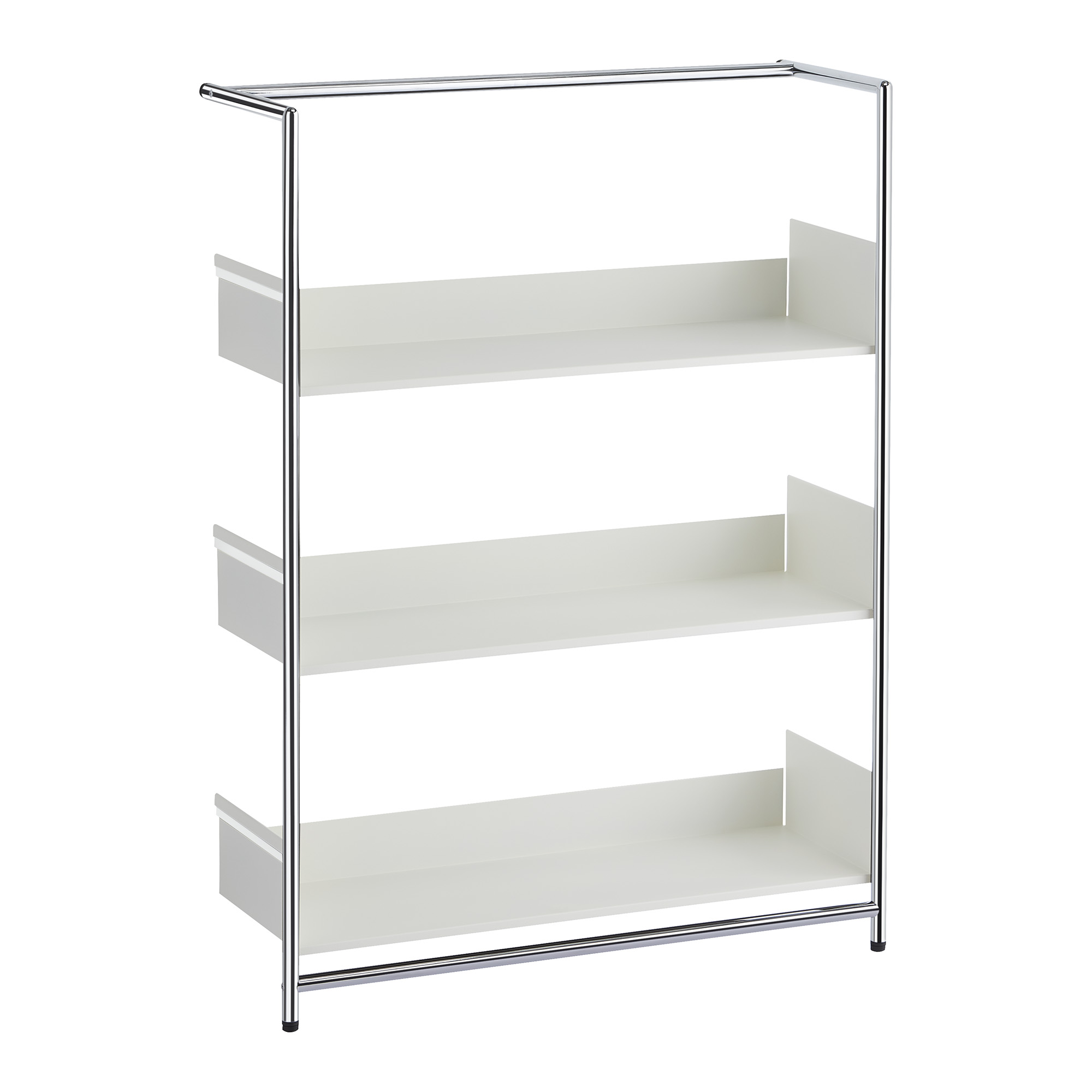 Pool 110 Anlehnregal Mox Gestell chrom glanz Tablaren weiß