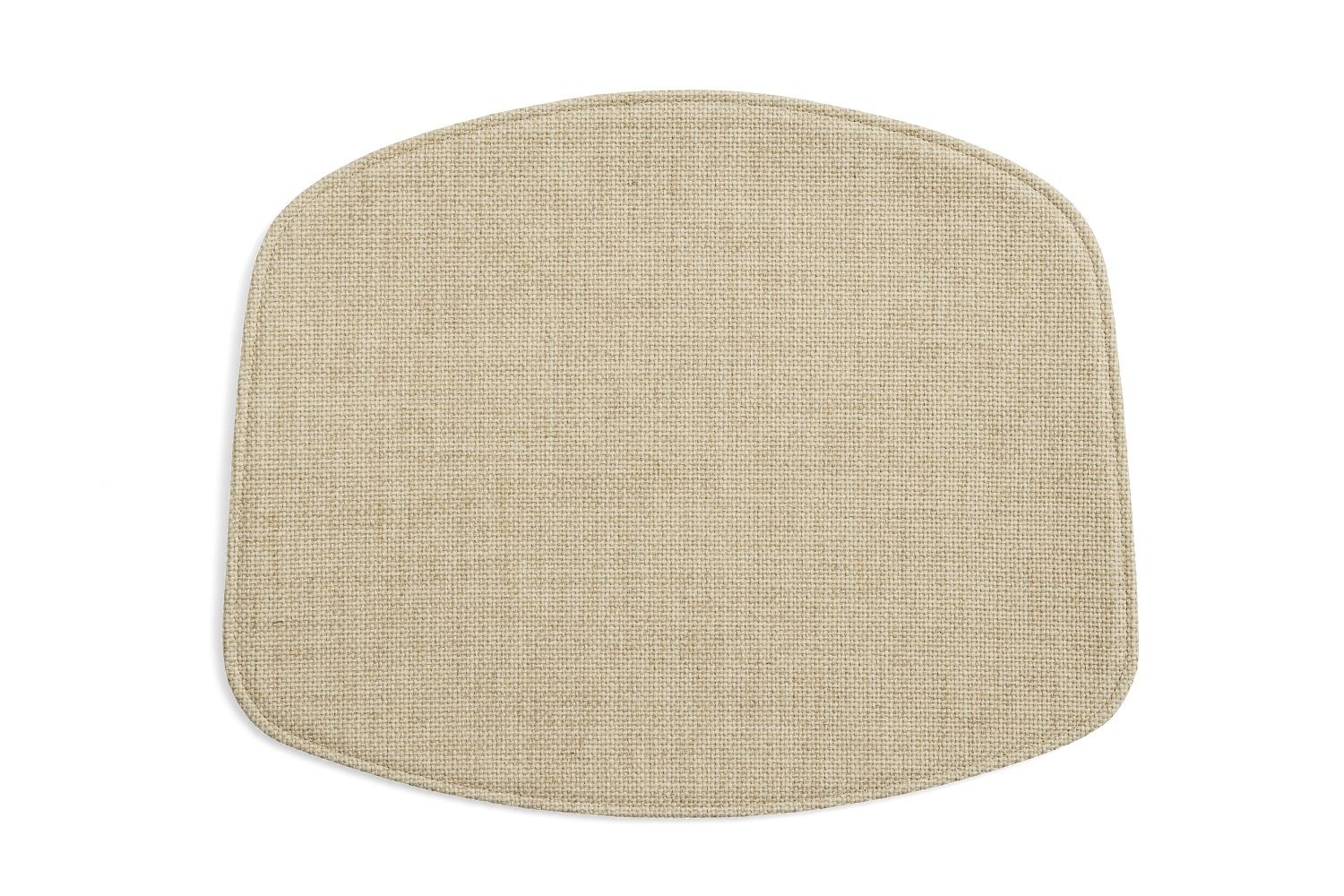 Beiges Sitzkissen für Hay About A Chair AAC Stuhl ohne Armlehnen, Stoffstruktur.