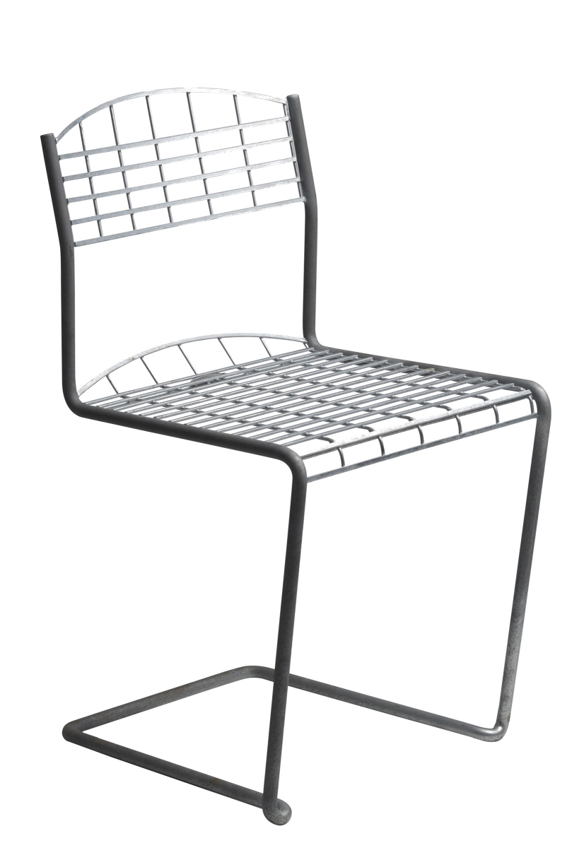 High Tech Chair Stuhl Outdoor Grythyttan Stalmöbler Stahl feuerverzinkt