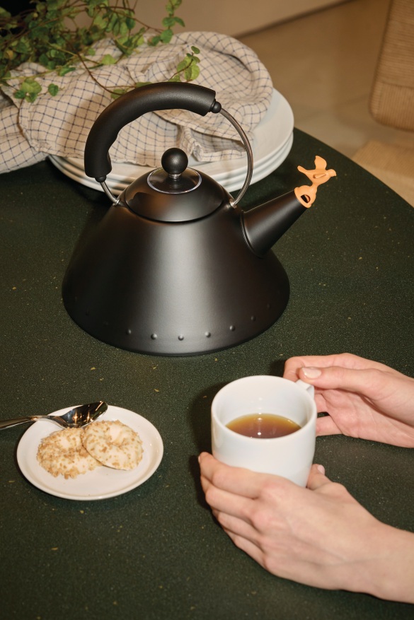 9093 BB Wasserkessel Schwarz Alessi