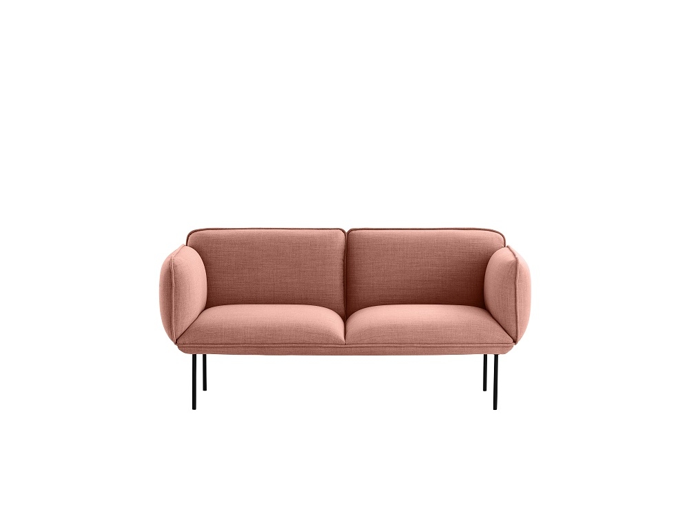 Nakki 2-Sitzer Sofa Woud Kvadrat Rosa