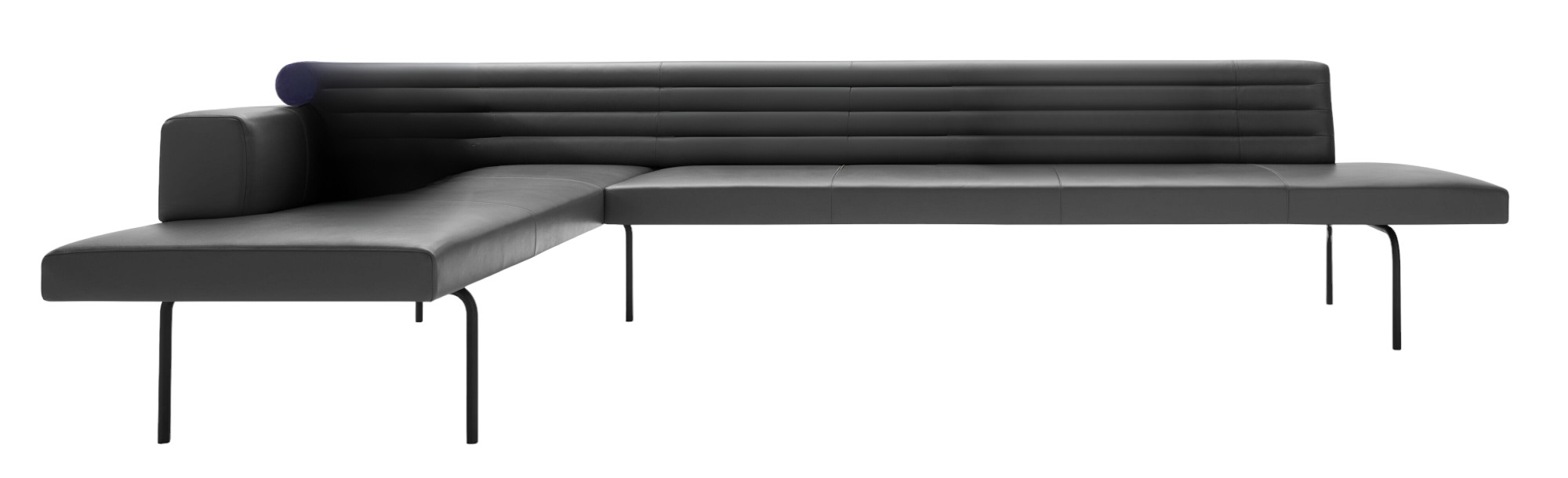 Ison Eckbank von Walter Knoll, freistehend in Leder, modernes Design für Esszimmer und Wohnbereich.