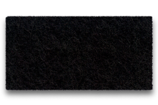 Schwarzes Hey Sign Wandmodul "Welle" quadratisch, vertikale Ausrichtung, Filzstruktur, inklusive Wandhalterungen für moderne Raumgestaltung.