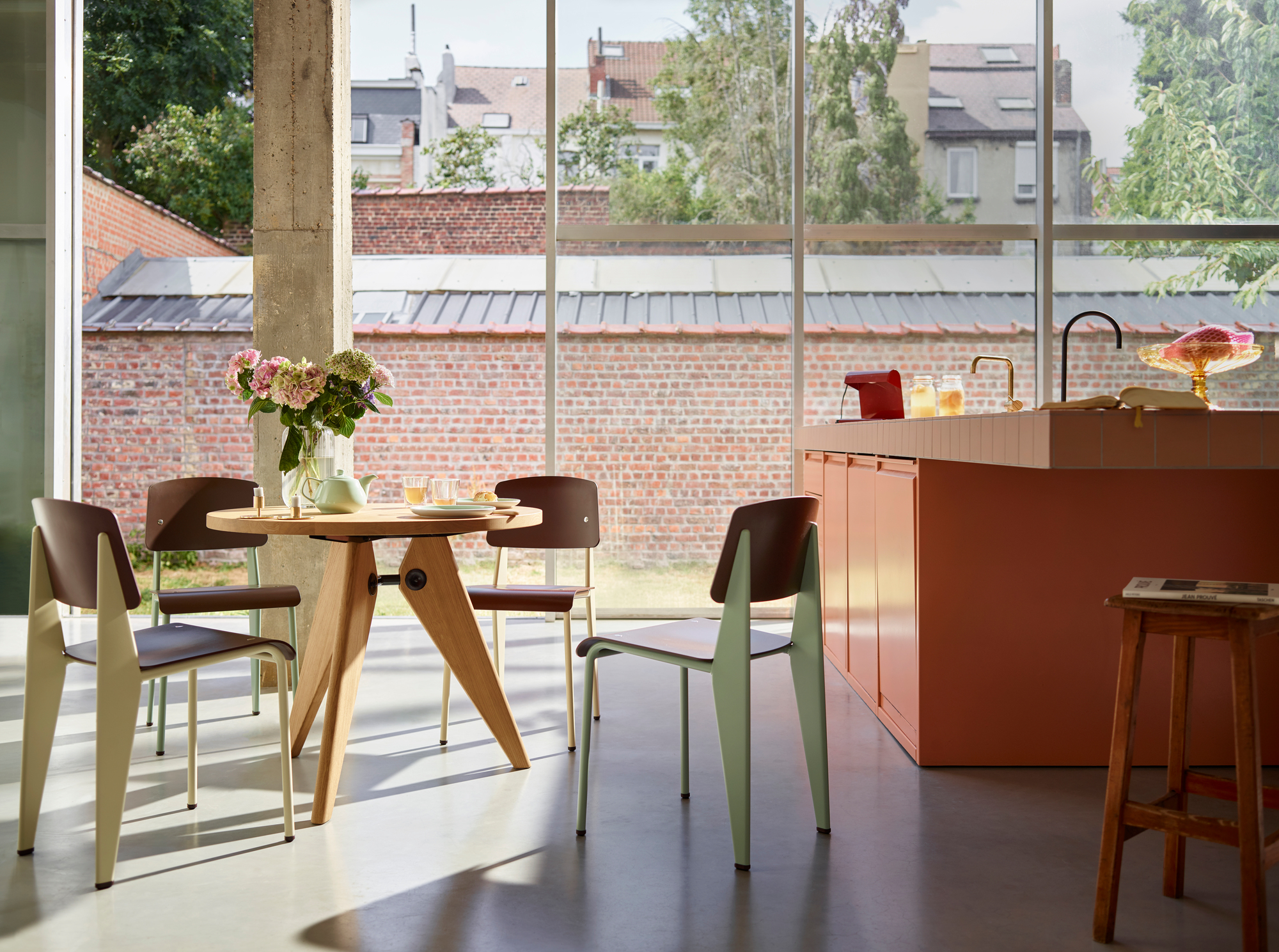 Lampe de Bureau Tischleuchte Vitra Japanese red