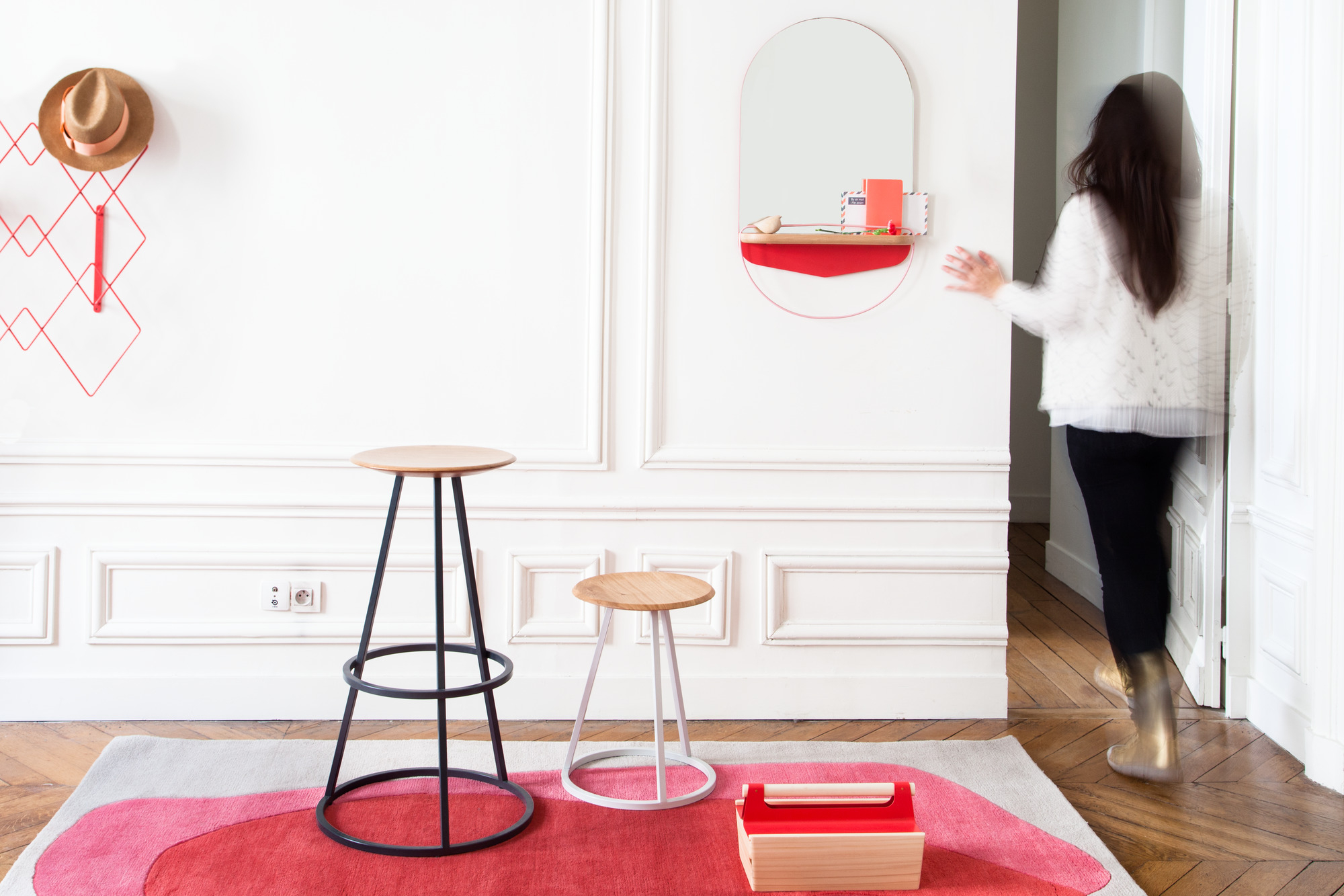 Gustave Bar stool Barhocker Hartô 65 cm slate grau