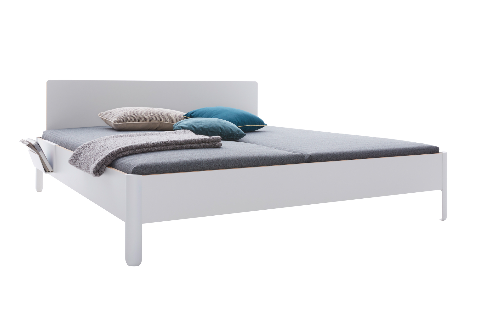 Nait Bett mit Kopfteil CPL weiß Müller Möbelwerkstätten L 200 x B 140 cm