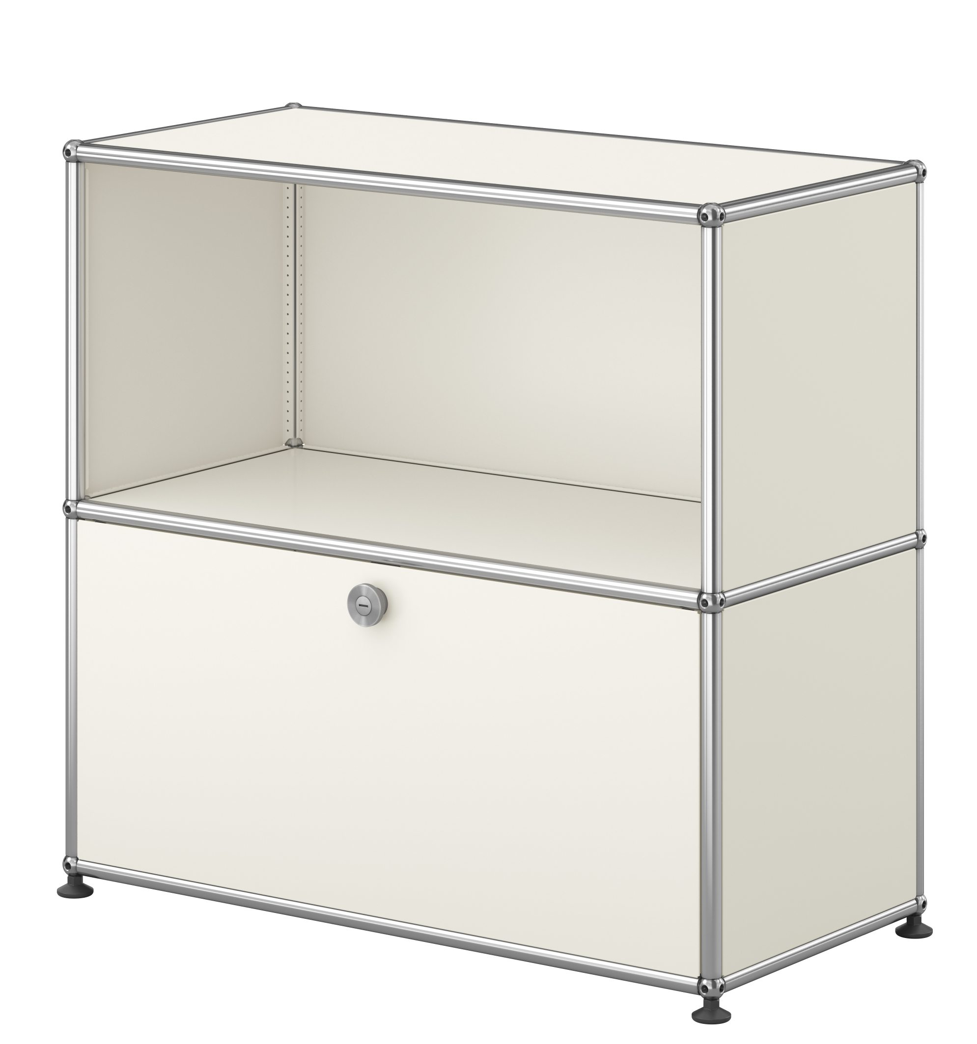 USM Haller Sideboard 1 Klappe / 1 Offen Reinweiß - QUICK SHIP