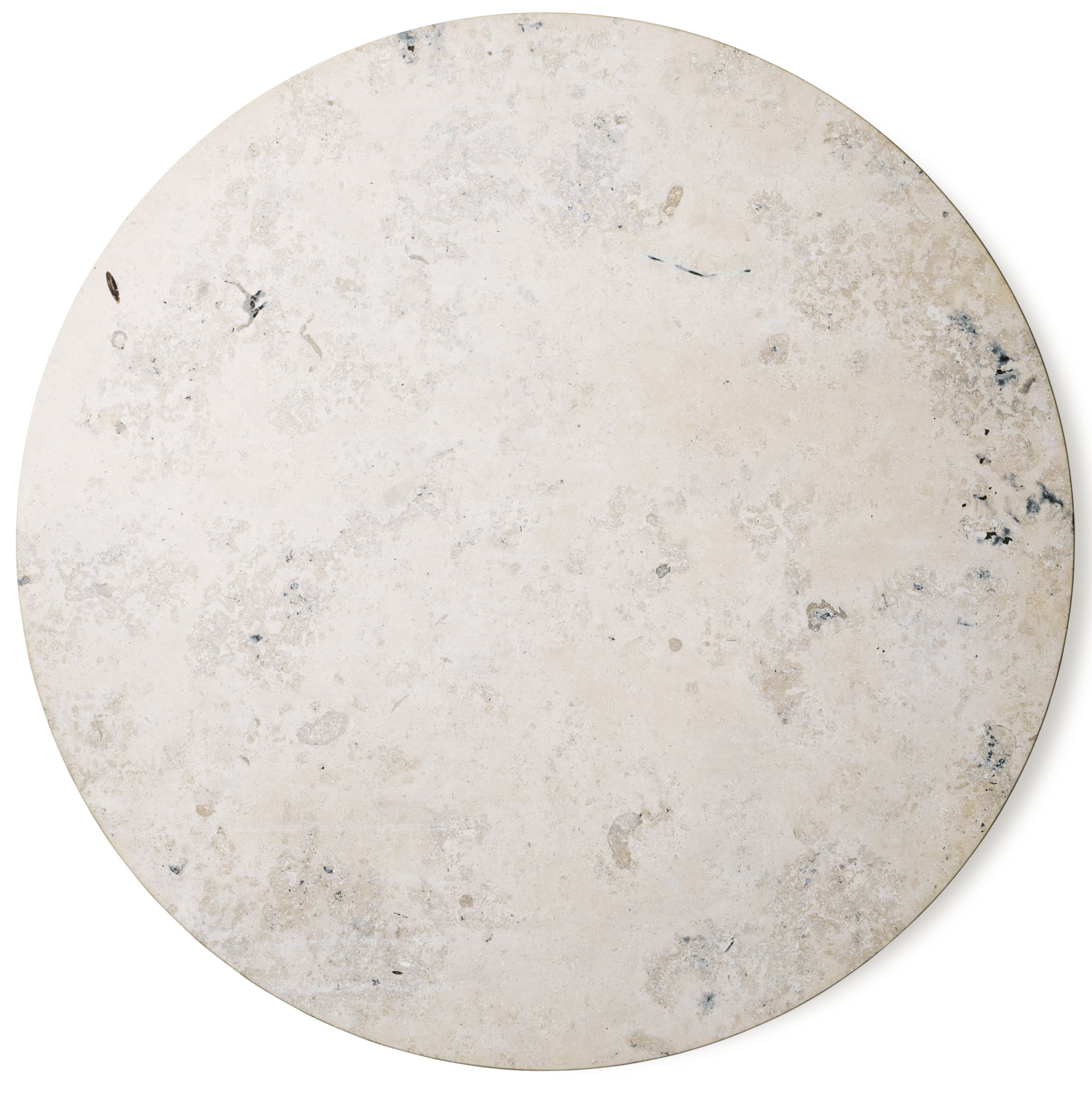 Detailaufnahme der Tischplatte vom Vipp Cabin Tisch, rund, Eiche hell.