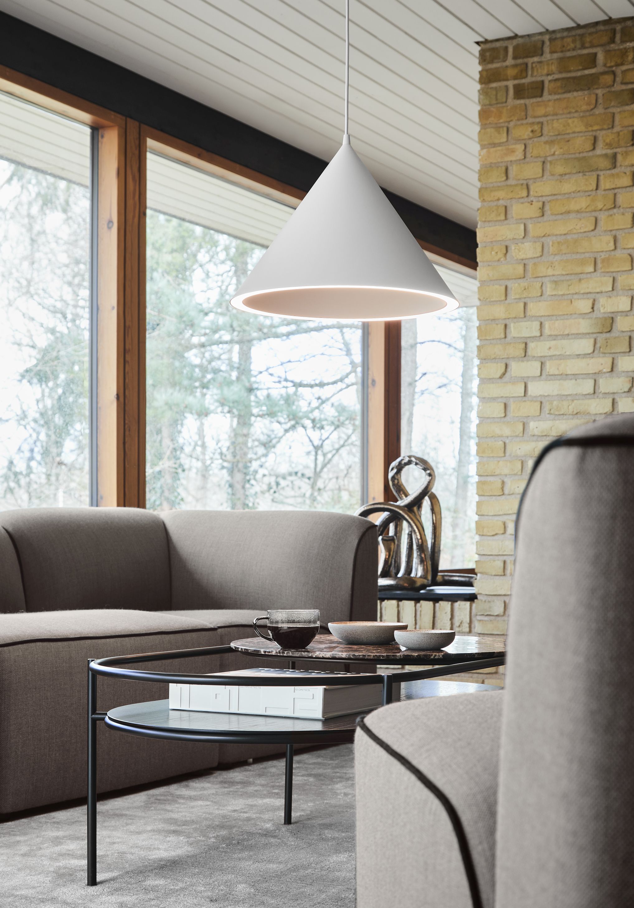 Annular Pendelleuchte L Woud Beige