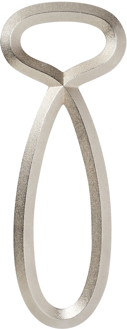 Silberner "Räder Flaschenfreund" Flaschenöffner aus Metall, modernes Design für einfaches Öffnen von Flaschen.